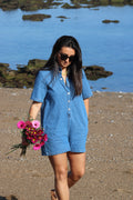 Combishort en jean