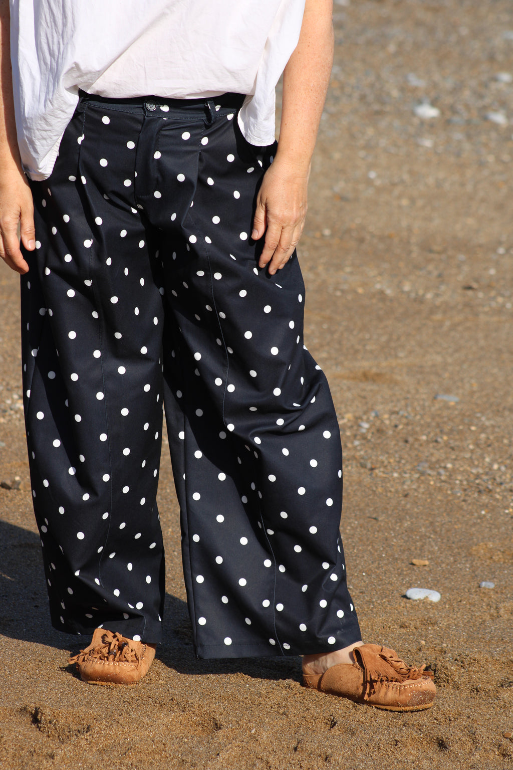 Pantalon à pois