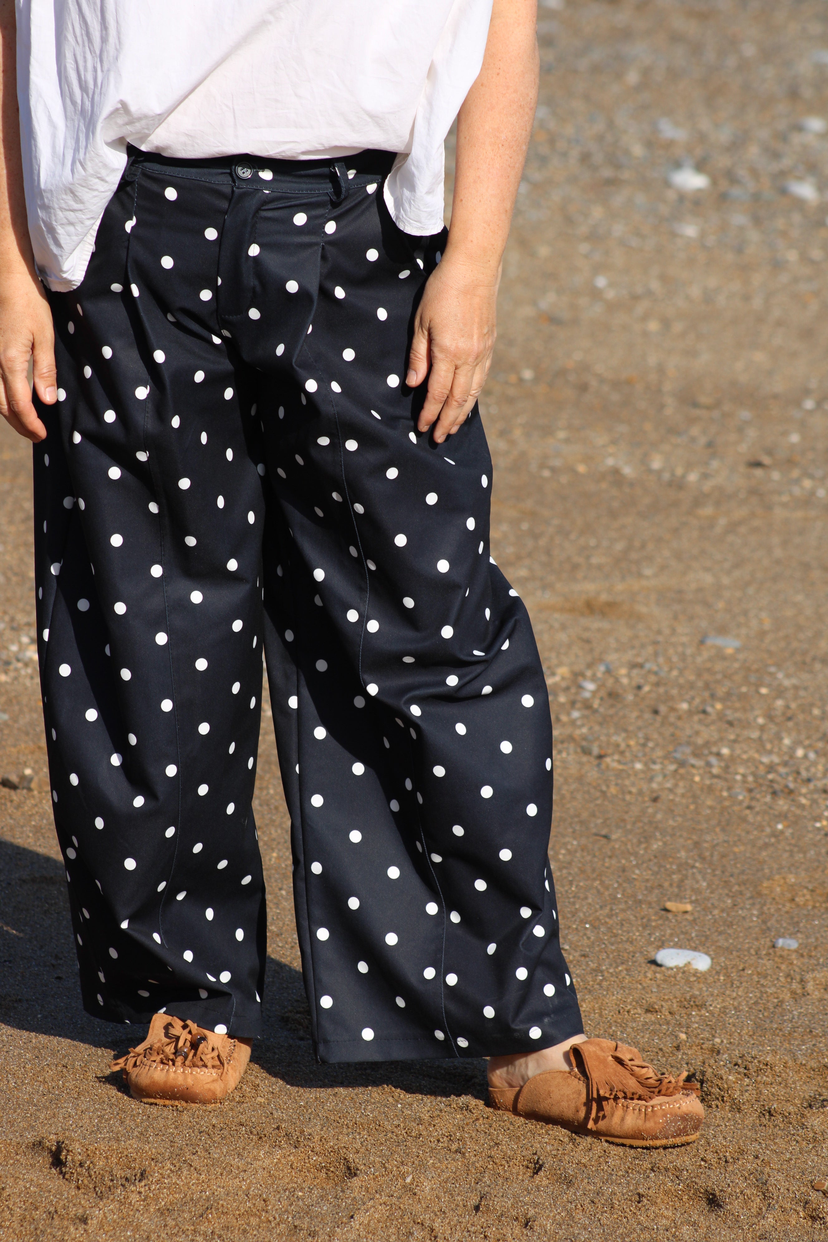 Pantalon à pois