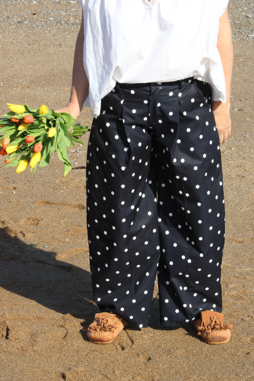 Pantalon à pois